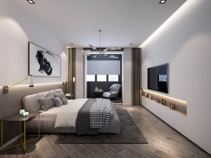 海德堡PARK142平米现代轻奢 卧室