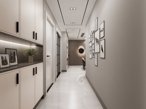宝安紫韵142平米现代简约风格效果图  门厅