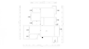 国贸天悦128平米三居室户型图