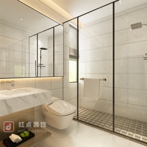 花山堡墅148平米四居室卫浴现代风格效果图