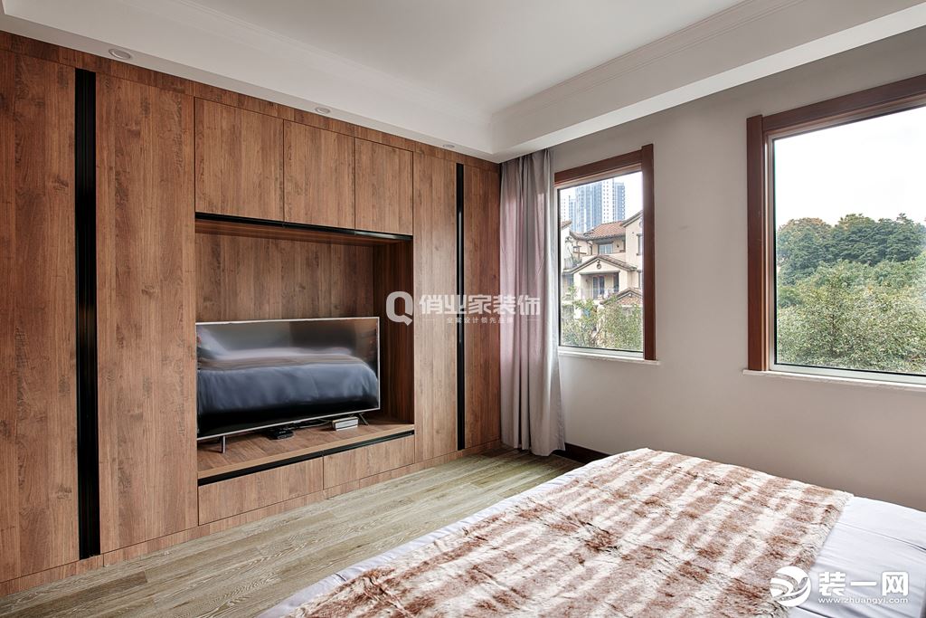 【俏业家】龙湖弗莱明戈 130平三居室 现代风格卧室实景案例