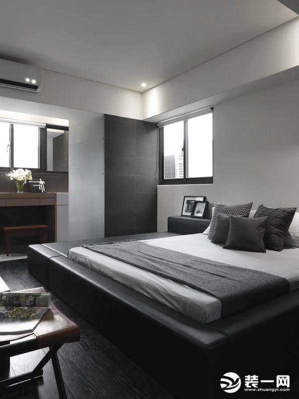 【德雕装饰】时代金悦95平米三居室台式风格效果图--卧室