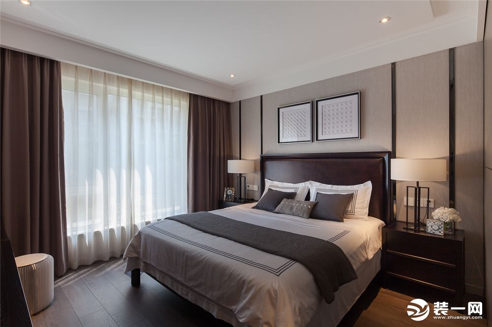 【龙城国际】118平米三居室混搭风格造价12.1万--卧室