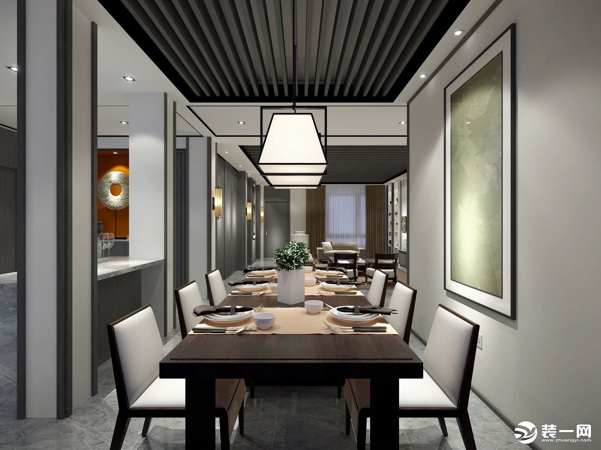 【中德英伦城邦】150平米四居室新中式风格--餐厅
