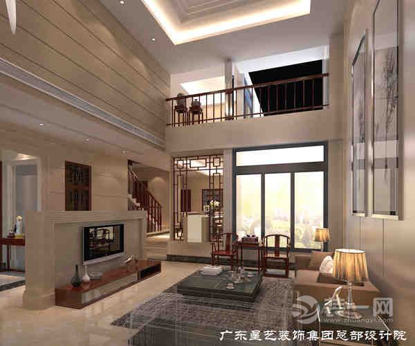 广州保利林语别墅225平米中式风格客厅1