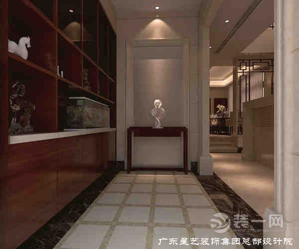 广州保利林语别墅225平米中式风格玄关