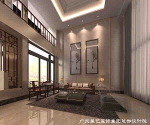 广州保利林语别墅225平米中式风格客厅