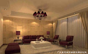广州保利林语别墅225平米中式风格影视厅