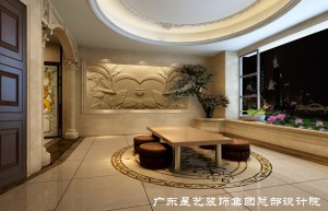 广州博雅首府337平米别墅欧式风格入户花园