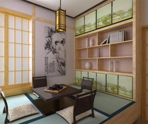 日式书房壁柜
