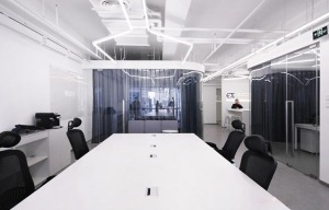 黑白静谧-办公室实景图