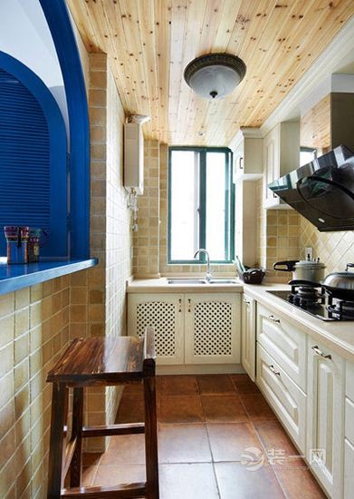 三居室地中海风格装修效果图厨房