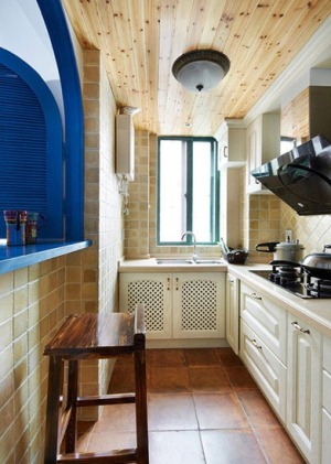 三居室地中海风格装修效果图厨房