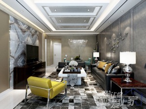 哈尔滨香堤雅诺71平米两居室现代风格案例图