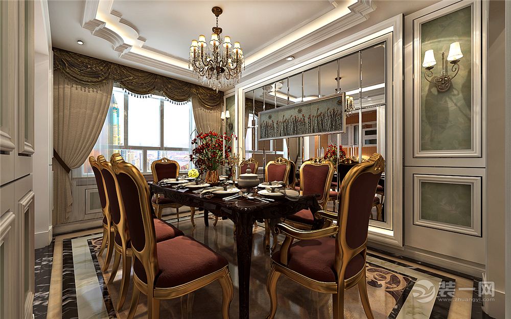 哈尔滨星光耀113平米两居室欧式风格餐厅