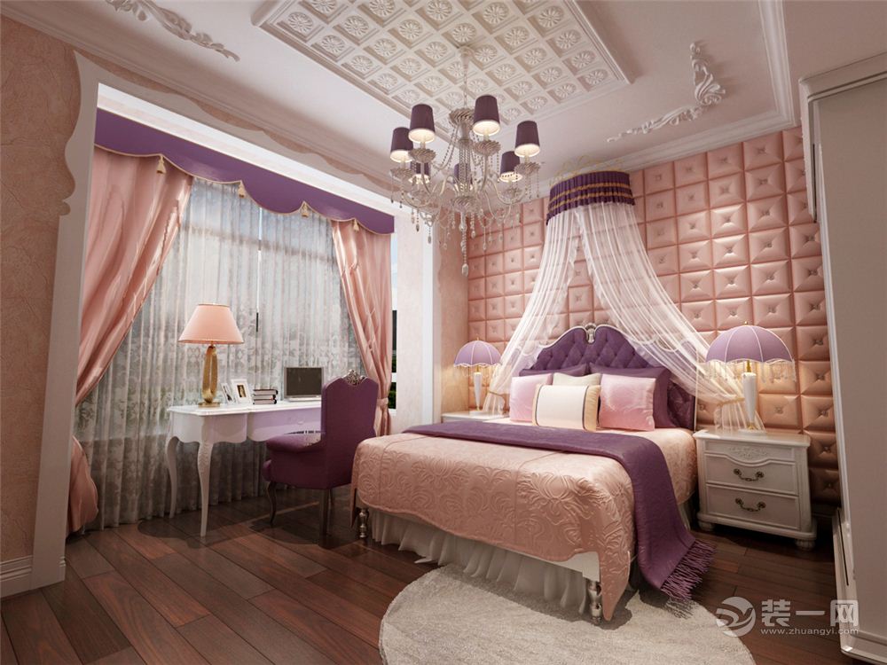 哈尔滨锦绣理想家园220平米别墅欧式风格卧室