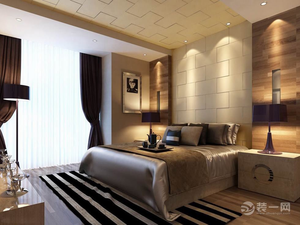 哈尔滨哈南新区93平米两居室现代风格卧室