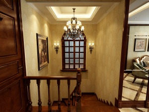 哈尔滨锦绣理想家园220平米别墅欧式风格楼梯