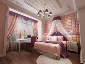 哈尔滨锦绣理想家园220平米别墅欧式风格卧室