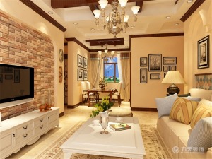 海棠湾-100㎡-地中海风格二室二厅装修效果图