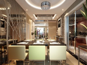 青岛阔达装饰 | 紫云台94平现代风格的时尚-餐厅