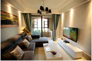  重庆居之家装饰 | 110m²现代风格装修效果图-客厅