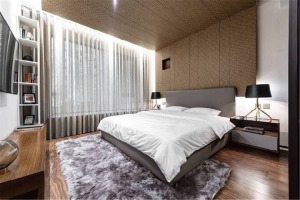  90m²现代风装修效果图-卧室