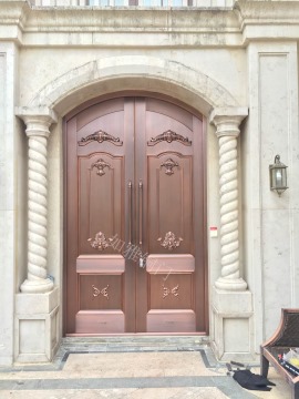 优质铜门 品牌铜门 	别墅铸铝门好还是铜门好  弧形异形铜门