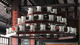 明璞中式酒楼灯具设计 供应酒店工程灯 多层中式铁艺灯具品牌厂家