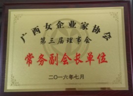 广西女企业家协会  常务副会长单位