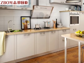 志邦厨柜 整体厨房 现代简约橱柜定制定做 北欧印象膜压板材