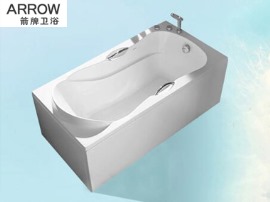 箭牌卫浴小户型家用卫生间防滑亚克力承重强成人浴缸1.5 1.61.7米