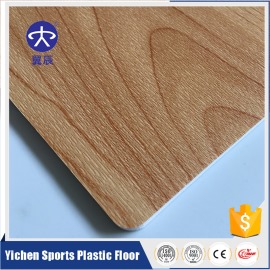 PVC运动地板-枫木纹浅色普通款 YC-M010 PVC运动地板