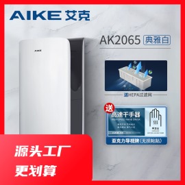 艾克（AIKE）小型双面喷气式高速干手器 全自动感应烘手器AK2065