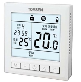 TM618经典大屏按键型中央空调温控器