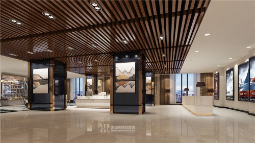 郑州九龙国际售楼部装修设计案例