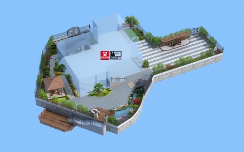 宿州上河城29栋独栋别墅庭院设计
