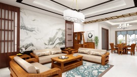 怀化市室内设计装修—金时花园古典中式风格（刘博辉）
