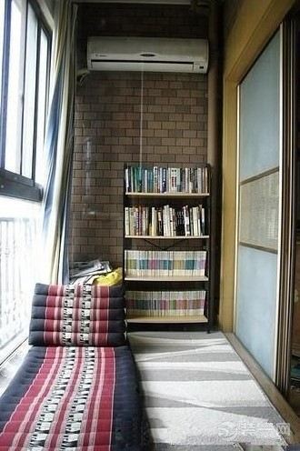 阳台改成书房装修效果图