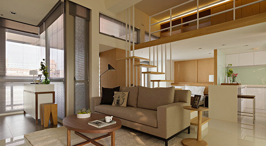 挑高设计 158平米公寓装修 2014现代LOFT风格装修效果图大全