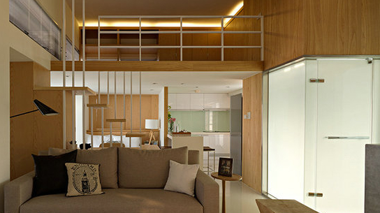 挑高设计 158平米公寓装修 2014现代LOFT风格装修效果图大全