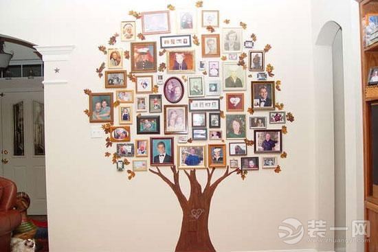 树形照片墙装饰效果图