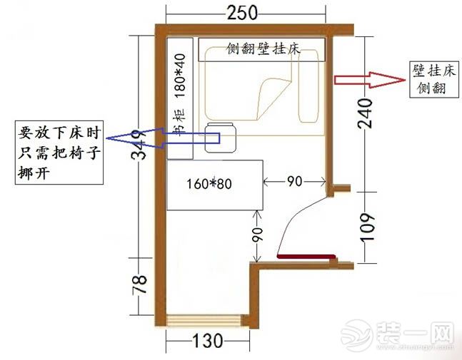 现代简约风格装修效果图-小户型