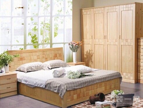 卧室家具白松木家具
