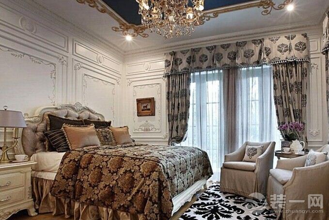 奢华欧式风格卧室装修设计效果图