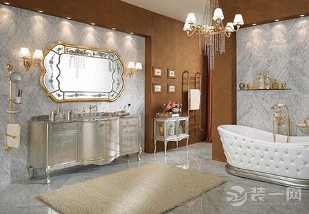 奢华欧式风格卫浴间装修设计效果图
