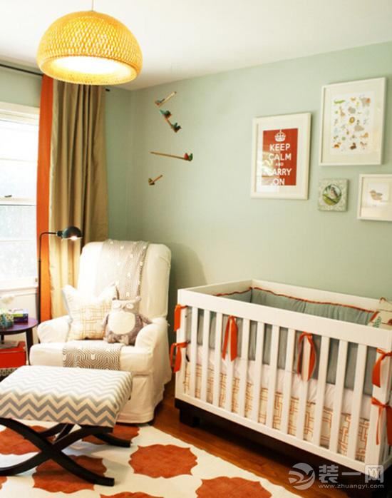 暖色系清凉婴儿房装饰效果图