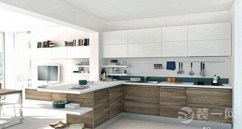 现代风格开放式厨房装修设计效果图