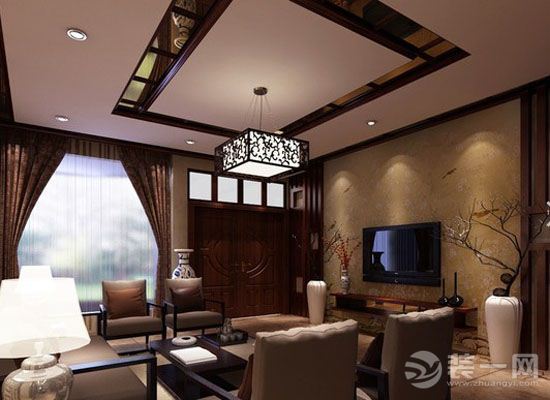 中式风格客厅装修设计效果图
