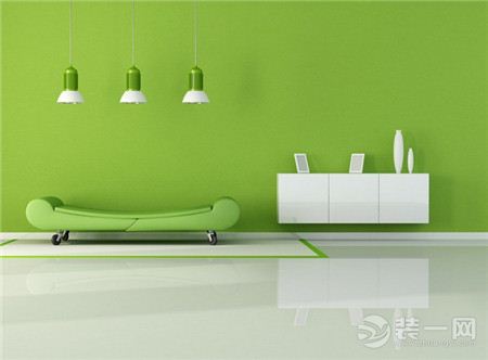 绿色系客厅装修设计效果图